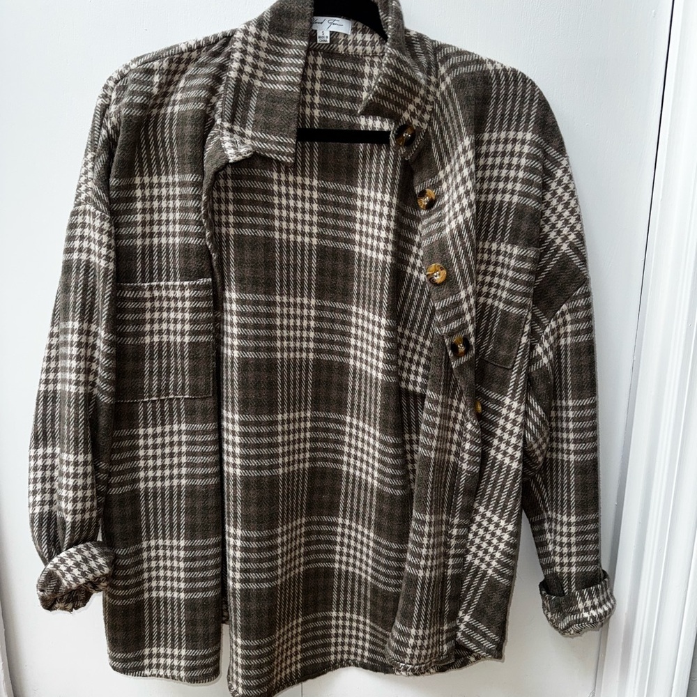 Cloud Ten Plaid Shirt Jacket